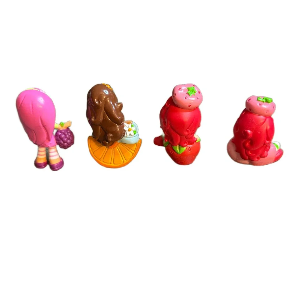 Strawberry Shortcake PVC Mini Figures Lot of 4 Orange Blossom Plum Pudding 2008